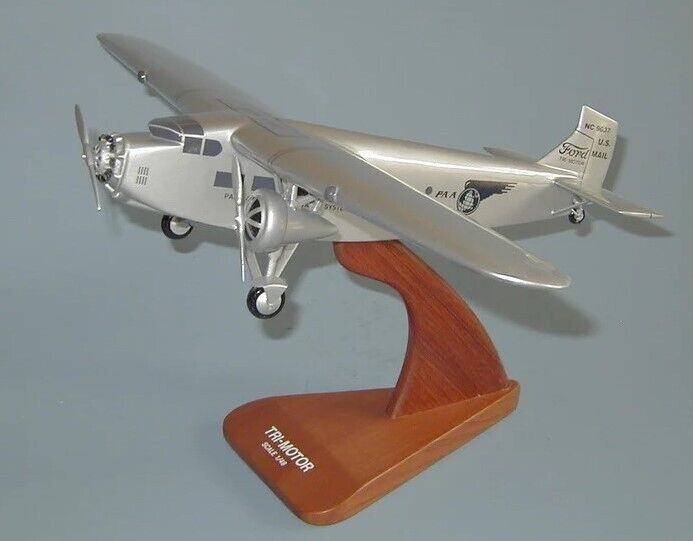 Pan Am American Ford 5-AT Trimotor Desk Top Display Plane Model 1/48 SC Airplane