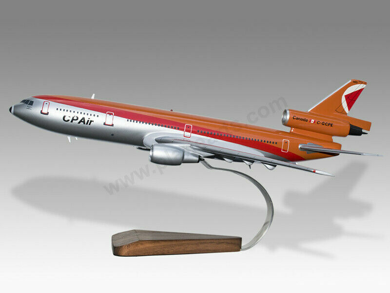 McDonnell Douglas DC-10 Canadian Pacific CP Air Handcrafted Wood Display Model