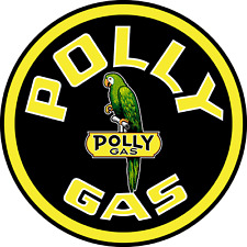 Polly Gas Parrot Circle OIL sticker Vinyl Decal |10 Sizes TRACKING  picture
