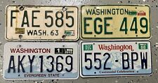 1963 1969 1973 1988 2015 Washington license plate Lot 4 Plates picture