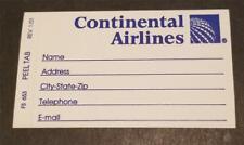 CONTINENTAL AIRLINES 1980s Baggage Sticker Unused picture
