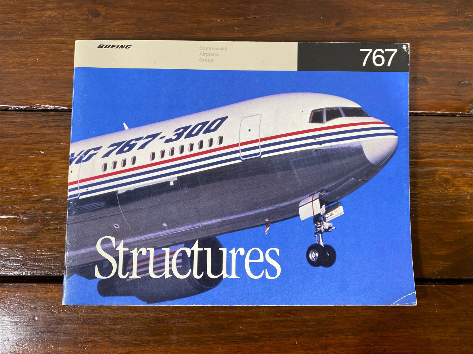 BOEING 767 COMMERCIAL AIRLINER AIRCRAFT STRUCTURES BOOK 1991