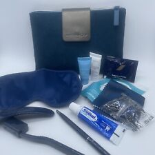 Air France First Class Amenity Kit Bag Eye Mask Clarins Toothbrush Pen Ear Plugs picture