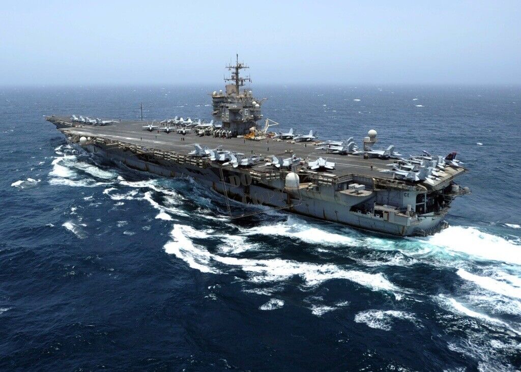 US NAVY USN aircraft carrier USS Enterprise (CVN 65) 12X18 AC2 PHOTOGRAPH