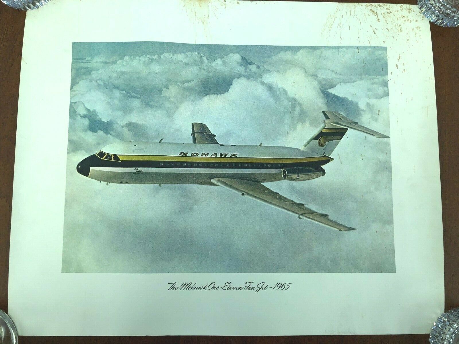 Mohawk Airlines BAC 1-11 One-Eleven Fan Jet Promo Print Original 1964 14