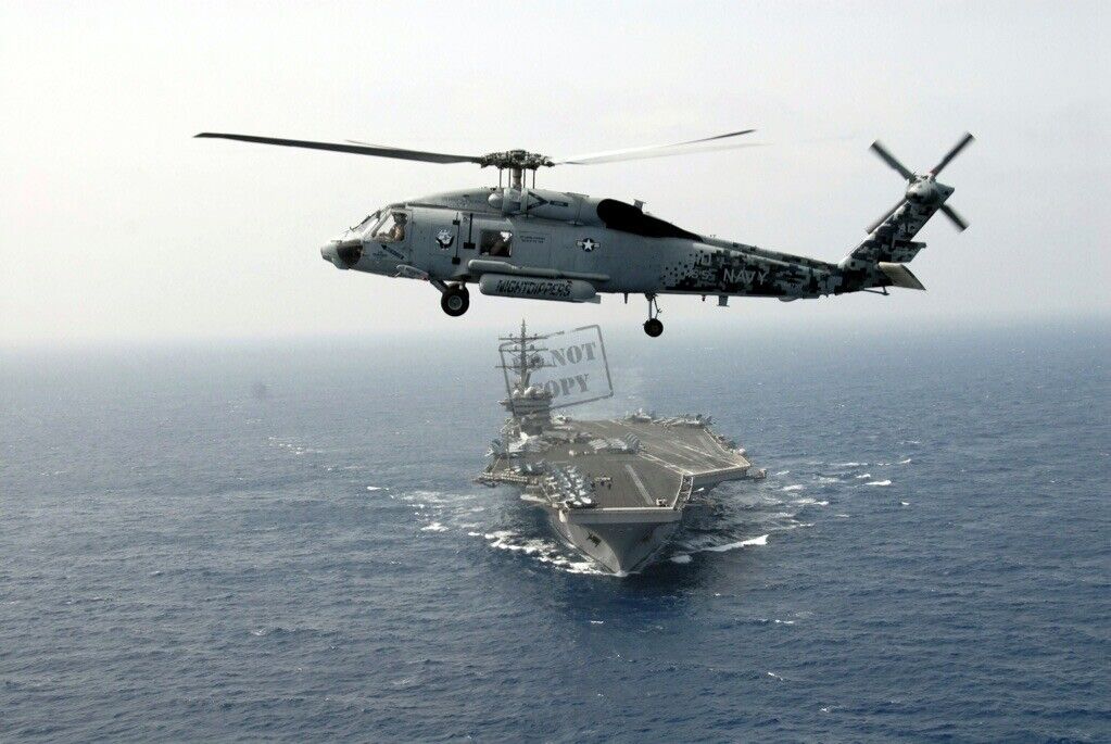 US Navy USN SH-60F Sea Hawk helicopter USS Dwight D. Eisenhower (CVN 69) A2 