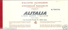 Airline Ticket - Alitalia - 4 Flight - 1968 - Alfa Romeo Milano (T217) picture