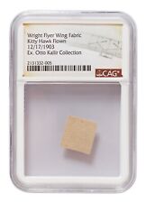Wright Flyer Fabric Swatch Flown @ Kitty Hawk During 1st Flight CAG Encapsulated picture
