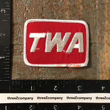 Vintage TWA Trans World Airlines Aviation Logo Iron-On Patch picture