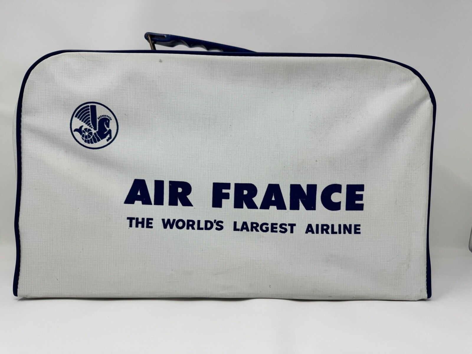 Air France Carry Collectible Bag Suitcase Luggage 1970's Airline Ephemera