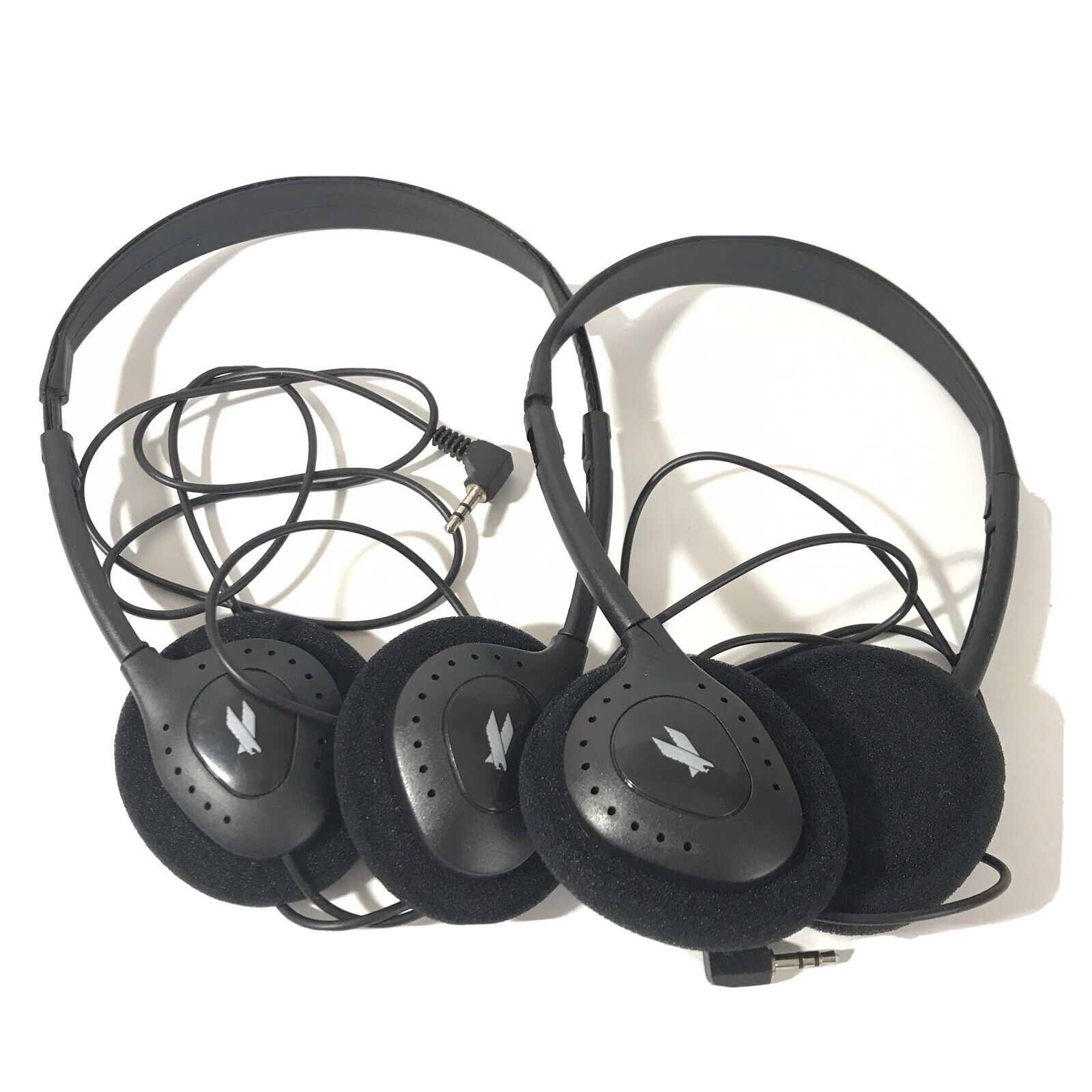 American Airlines AA Travel Headset Headphone In Flight Foam Ear Pads Set Of 2