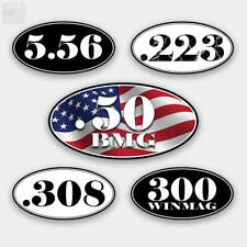 Rifle Caliber Sticker Patriotic Sticker Decal Made in USA picture