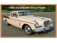 1958 Studebaker Silver Hawk Auto Refrigerator / Toolbox Magnet picture
