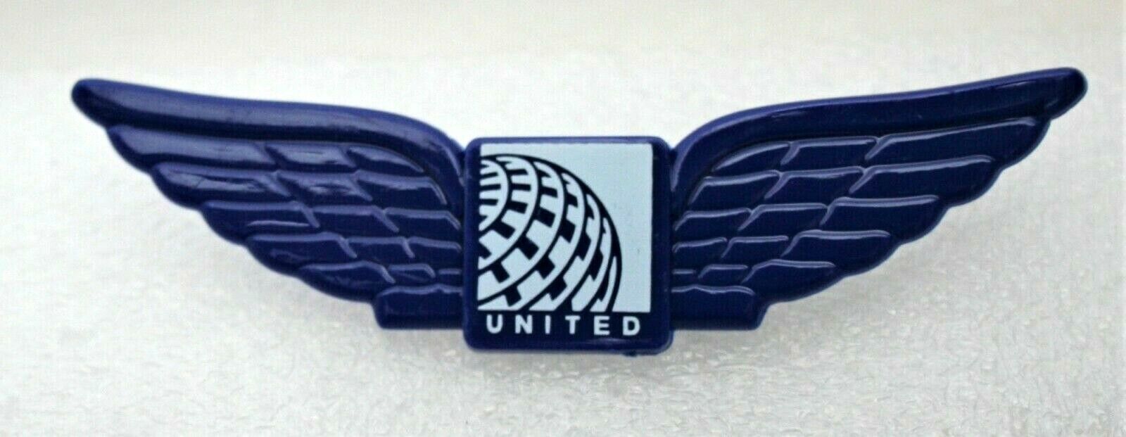 Vintage Plastic 2000s United Airlines Kids Captain Pilots Wings Pin New NOS