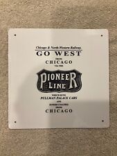 Chicago & North Western Railroad Railway Train Metal Sign New 8