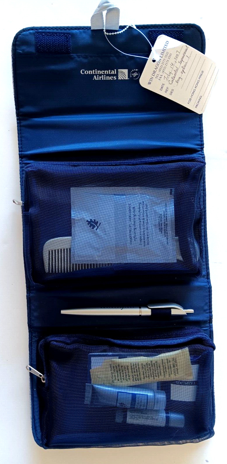 Continental Airlines Business First Sample Amenity Travel Bag NEW