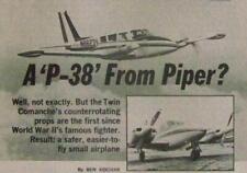 Piper Twin Commanche PA-39 1970 Cockpit Test Report picture