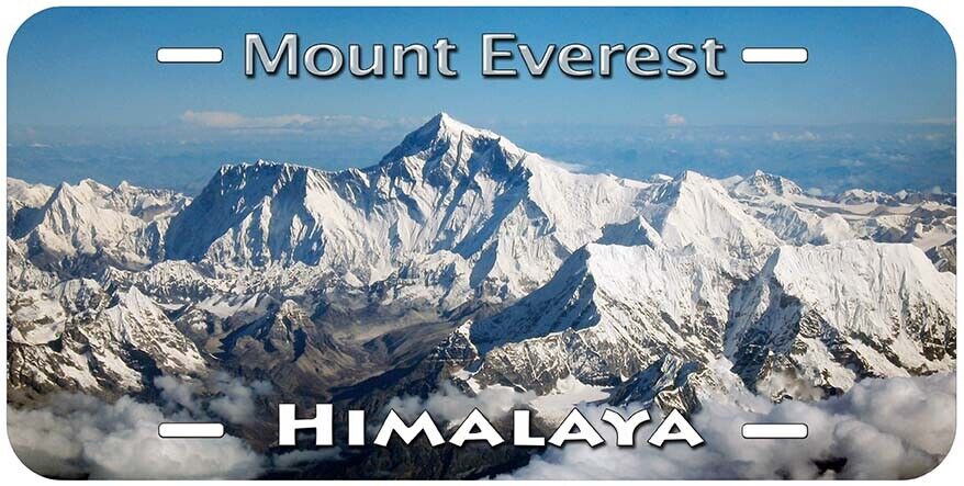 Himalaya Mount Everest Aluminum Novelty Car License Plate
