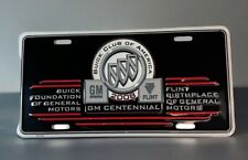 Buick Club Of America GM 100th Anniversar Centennial License Plate Flint MI 2008 picture