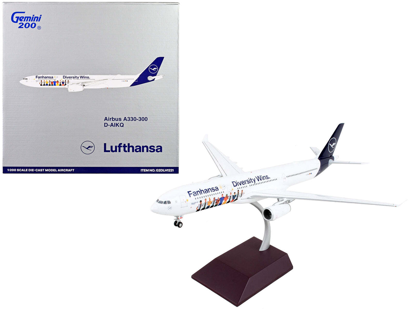 Airbus A330-300 Commercial Lufthansa - Diversity 1/200 Diecast Model Airplane
