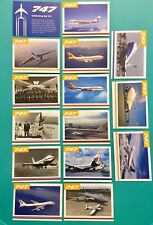 15 UNITED AIRLINES 747 FAREWELL COLLECTORS CARDS picture