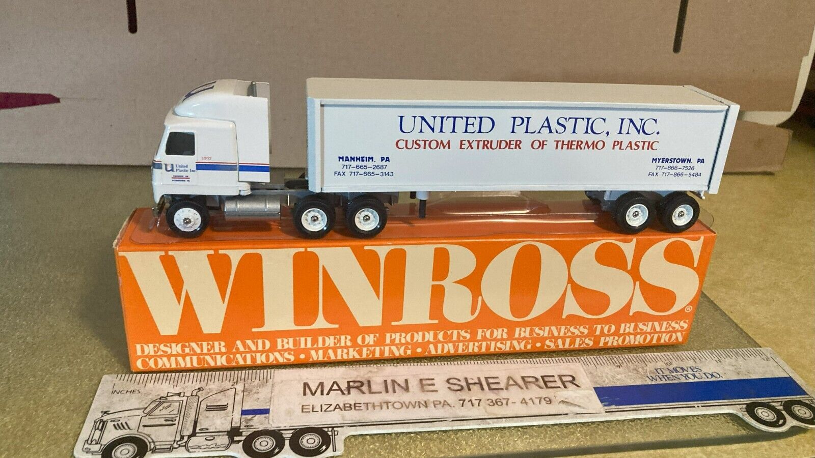 UNITED PLASTIC INC manheim and myerstown pa TRACTOR AND TRAILER WINROSS TRUCK