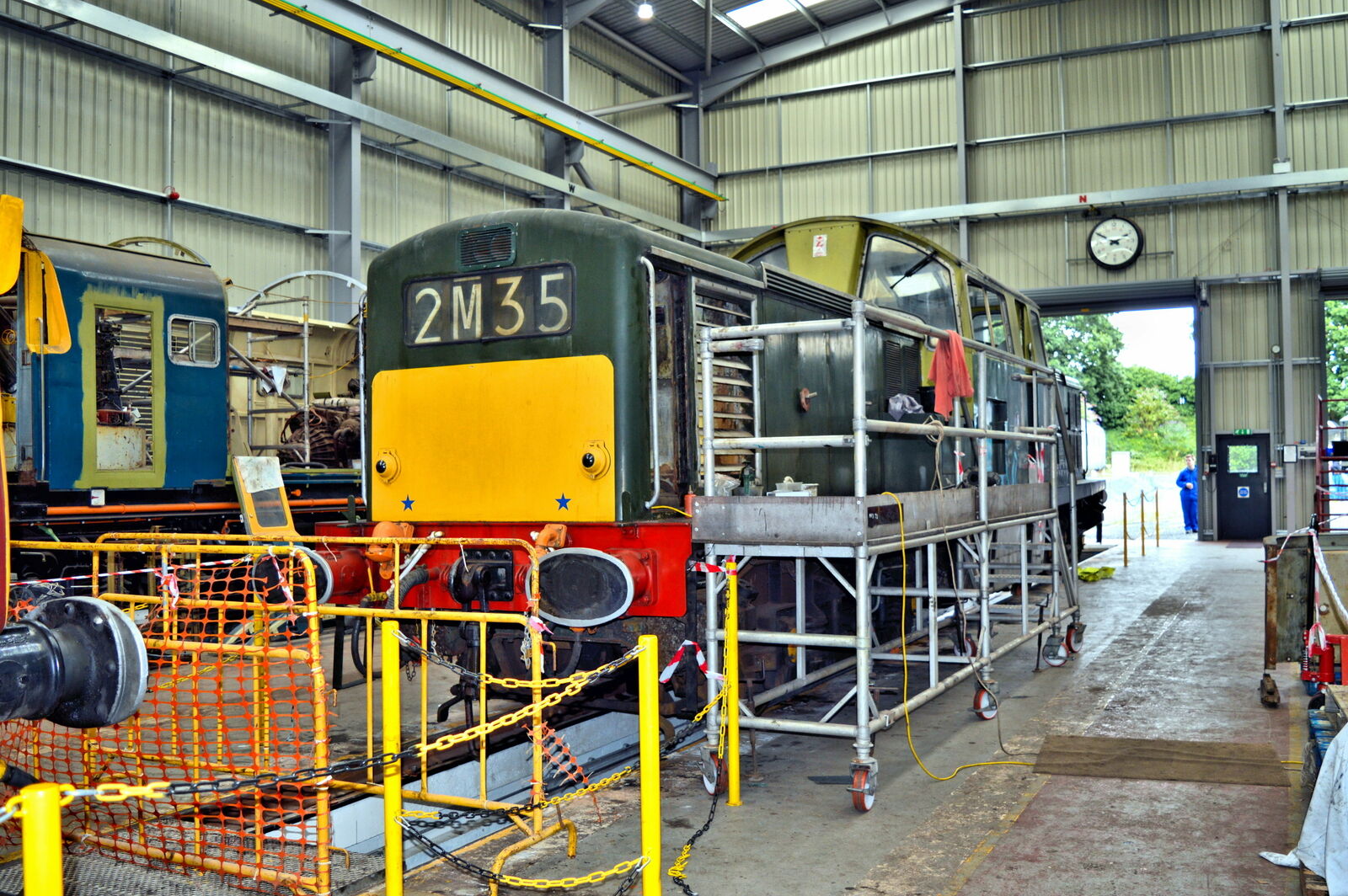Railway Photo 6x4 Class 17 receiving attention  c2017