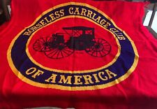 Rare Horseless Carriage Club Of America Lap Blanket J.C. Knitwear USA  59