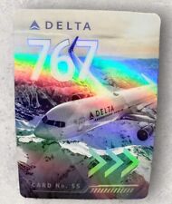 Delta Air Lines Collectible Pilot’s Trading Card Boeing 767-300ER No.55 New picture