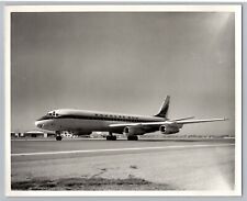 Douglas DC 8 Jet Transport Aviation Airplane 1960s B&W Photo C2 picture