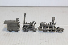 Danbury Mint Pewter Train Early American Steam Engine Locomotive 1985 2-4-2-2-4 picture