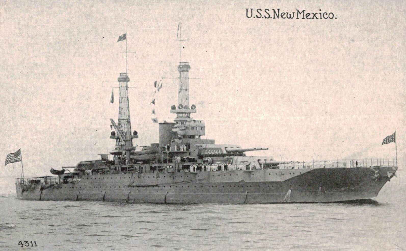 U.S.S. New Mexico,(BB-40),Battleship,WW II Service,c.1918-40s