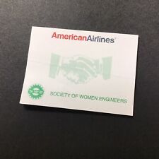 American Airlines Post-It Notepad - SWE Society Of Women Engineers - Vintage AA picture