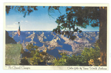 TWA 1960s Postcard - Vintage Trans World Air Lines Airlines Airways Grand Canyon picture