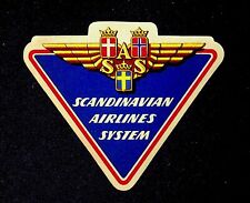 SCANDINAVIAN AIRLIN ES SYSTEM LUGGAGE LABEL 4