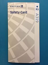 UNITED AIRLINES SAFETY CARD--AIRBUS 319 - REV#3  picture