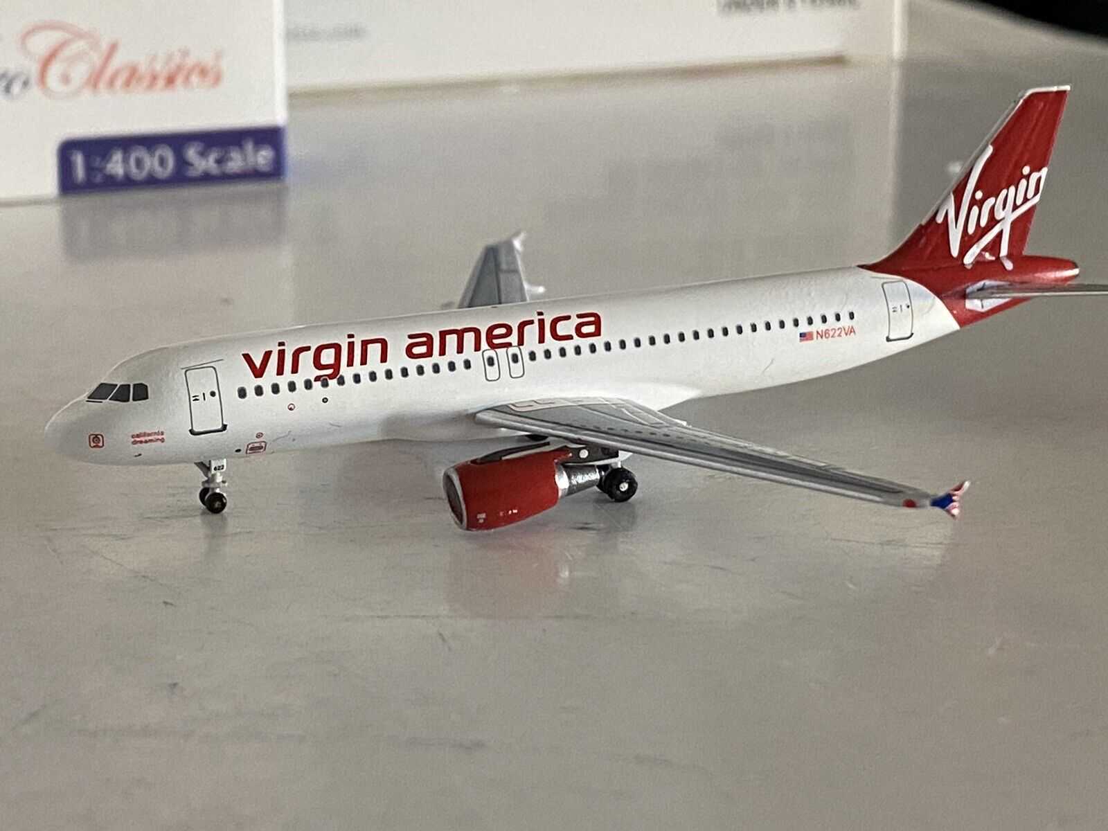 Aeroclassics Virgin America Airbus A320-200 1:400 N622VA ACN622VA