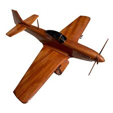 P51 Mustang Mahogany Wood Desktop Airplane Model picture