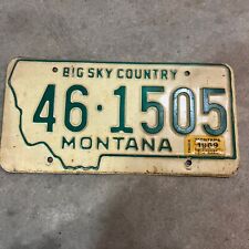 1969 Montana License Plate￼ picture