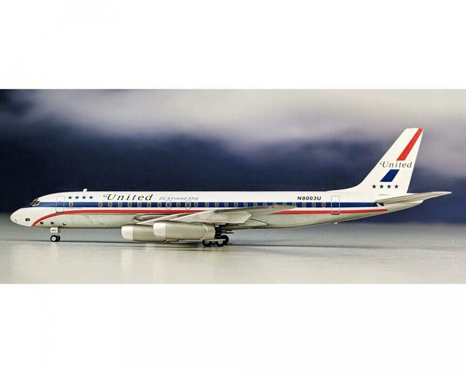 Aeroclassics AC219470 United Airlines DC-8-12 N8003U Diecast 1/200 Model + GSE