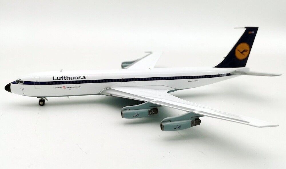 JFox JF-707-4-003 Lufthansa Boeing 707-430 D-ABOB Diecast 1/200 Model Airplane