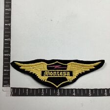 Vtg circa 1980s Or 1990s Biker Wings MONTESA (Version B) Motorcycle Patch 14MA picture