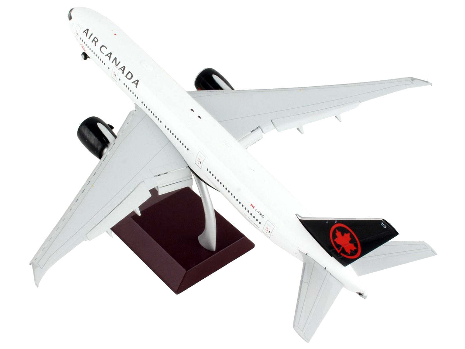 Boeing 777-200LR Commercial Flaps Down Canada Tail 1/200 Diecast Model Airplane