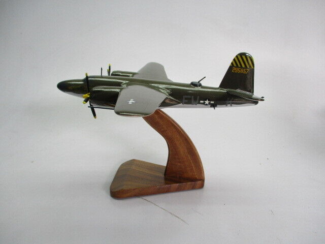 B-26 Marauder Martin Aircraft Desktop Mahogany Kiln Dried Wood Model Small New