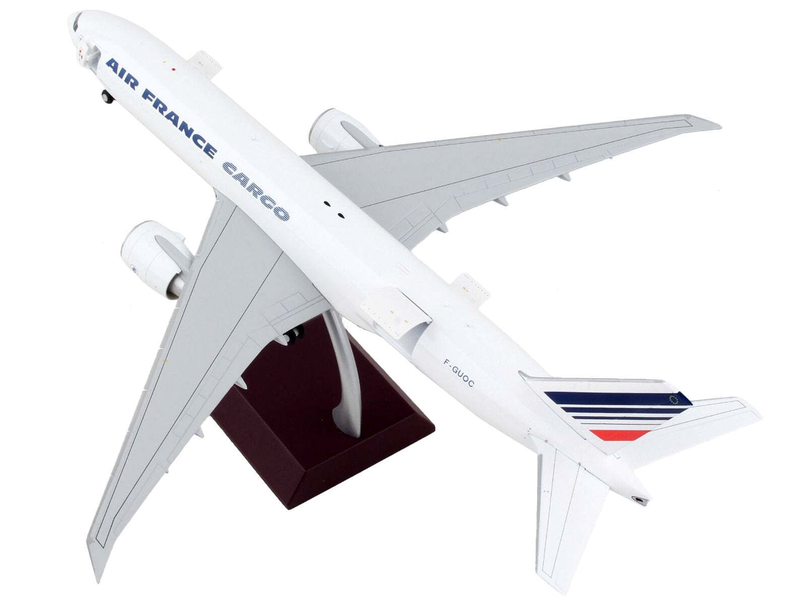 Boeing 777F Commercial France Striped Tail Gemini 1/200 Diecast Model Airplane