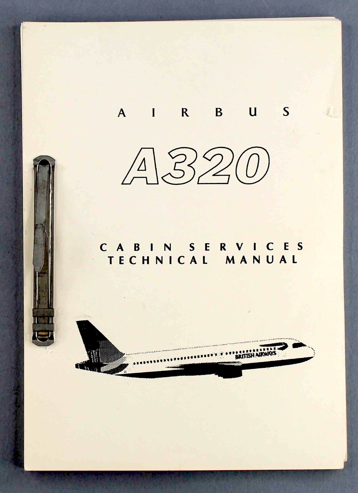 BRITISH AIRWAYS AIRBUS A320 CABIN SERVICE TECHNICAL MANUAL BA 1990'S AIRLINE