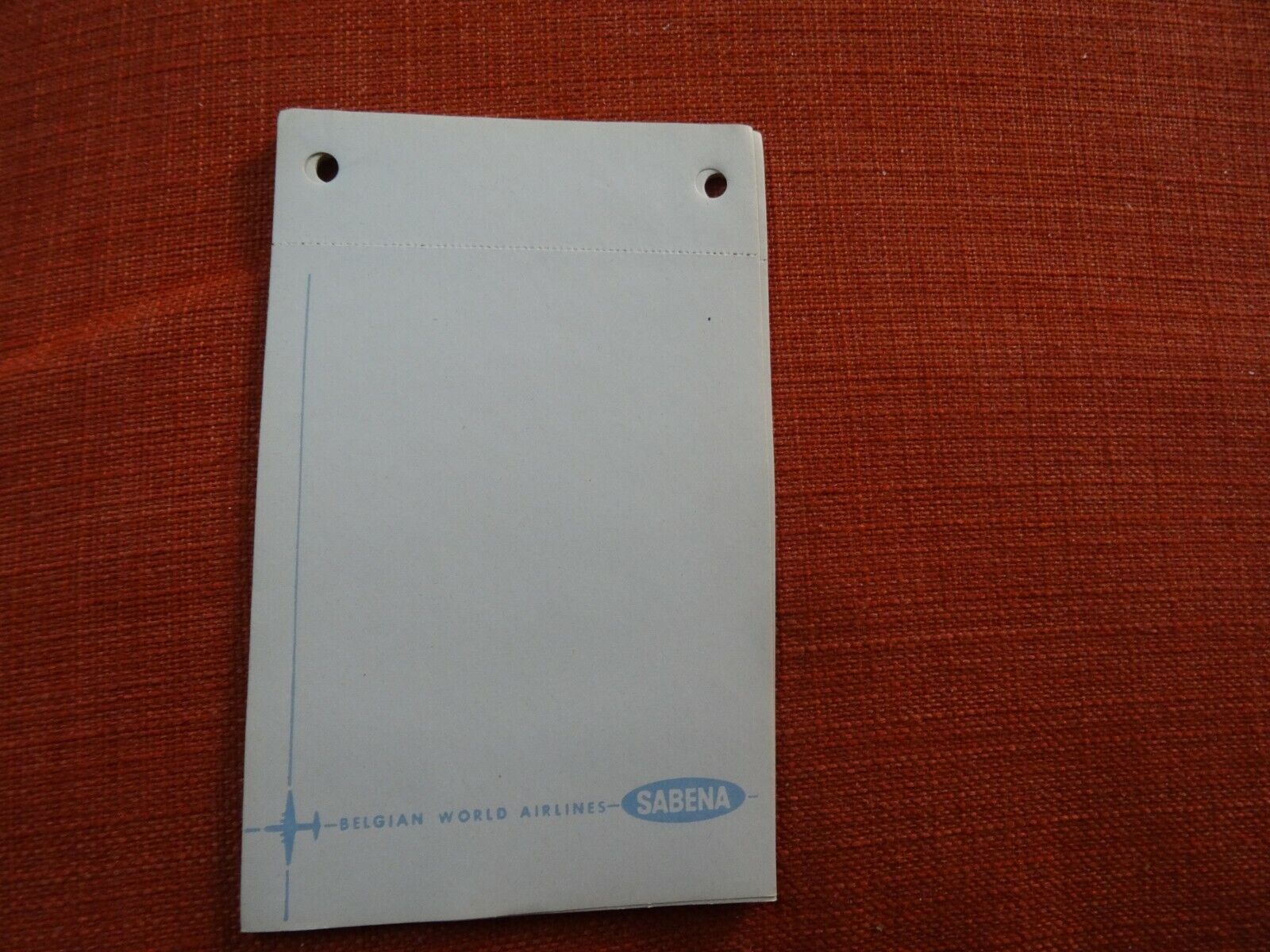 belgian world airlines belgium Sabena airlines  writing note pads papers vtg