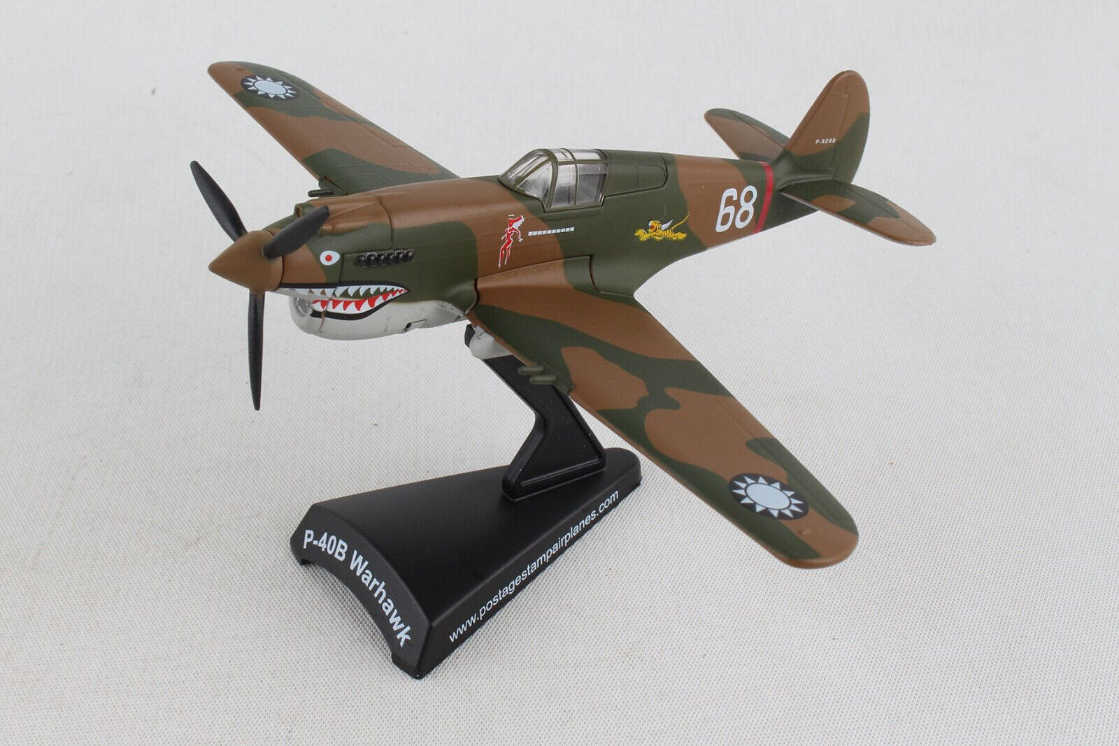 Daron Postage Stamp P-40 Warhawk Hell's Angels 1/90 PS5354-1. New