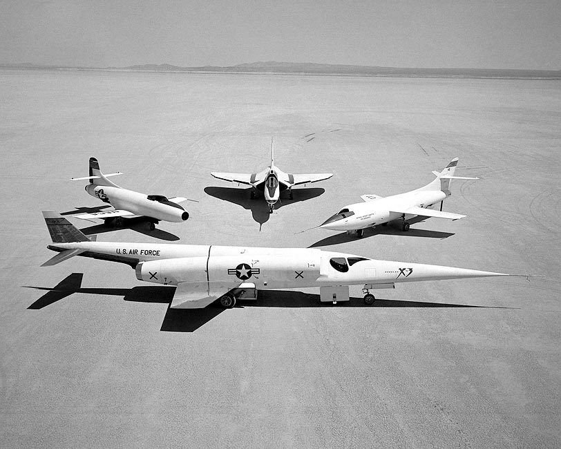 DOUGLAS X-3, D-558, XF4D, D-558-2 8x10 SILVER HALIDE PHOTO PRINT