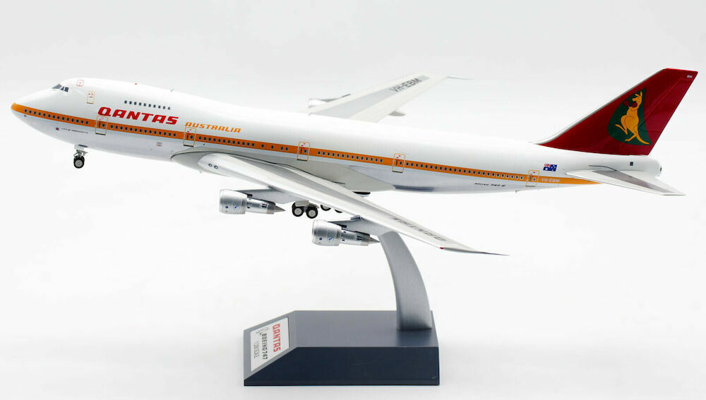 Inflight IF742QF0721P Qantas Airways Boeing 747-200 VH-EBM Diecast 1/200 Model